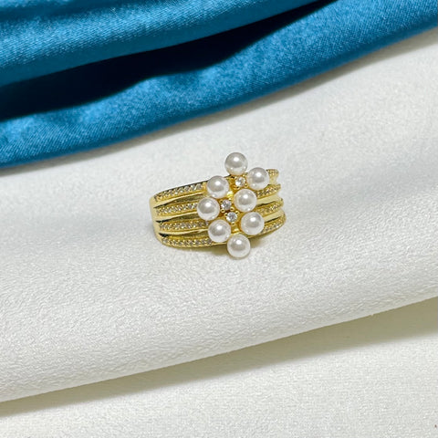 Chunky Ring 925 Sterling Silver Accessories 3mm (Pearls Not Included)