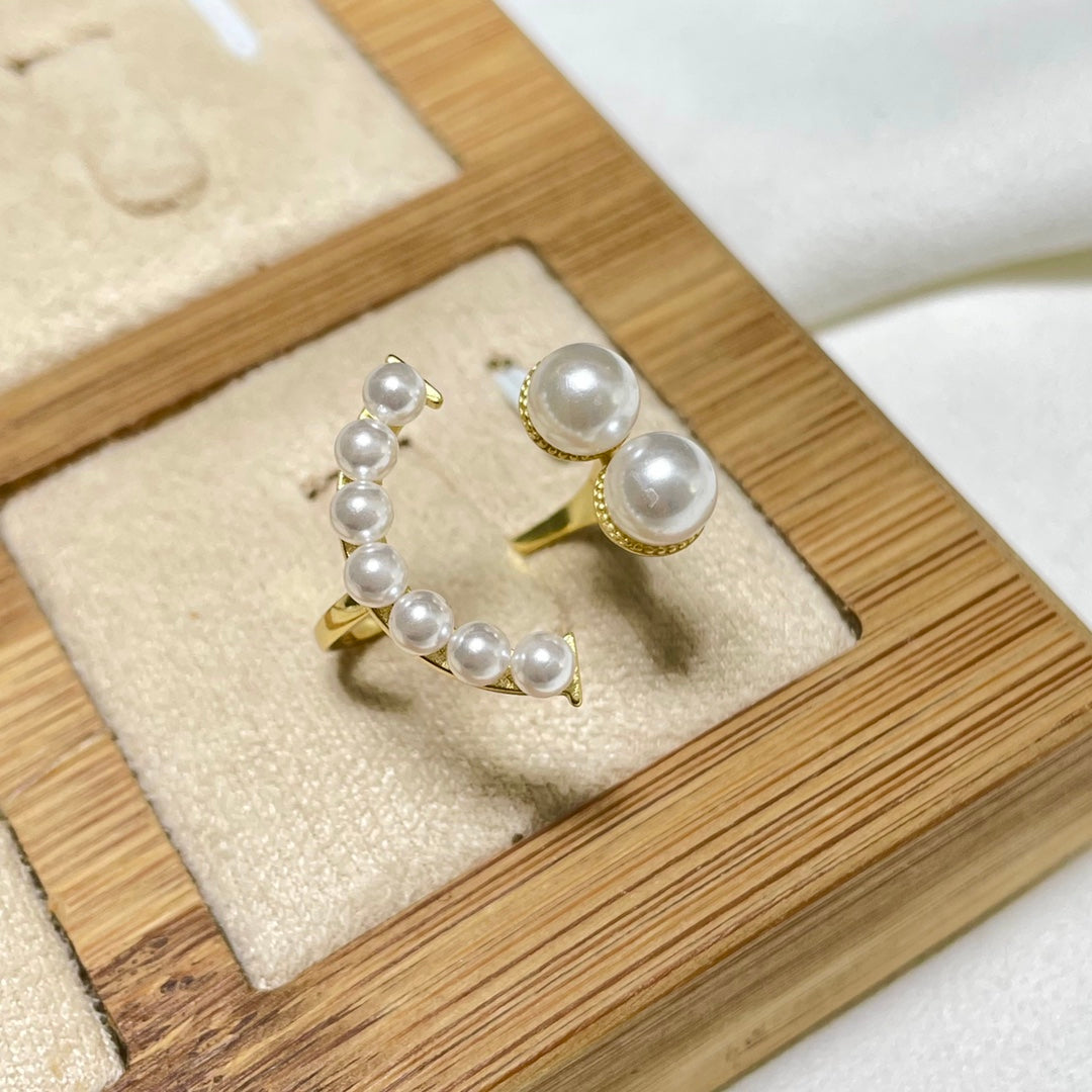 Ring 925 Sterling Silver Accessories 3mm+6mm (Pearls Not Included)