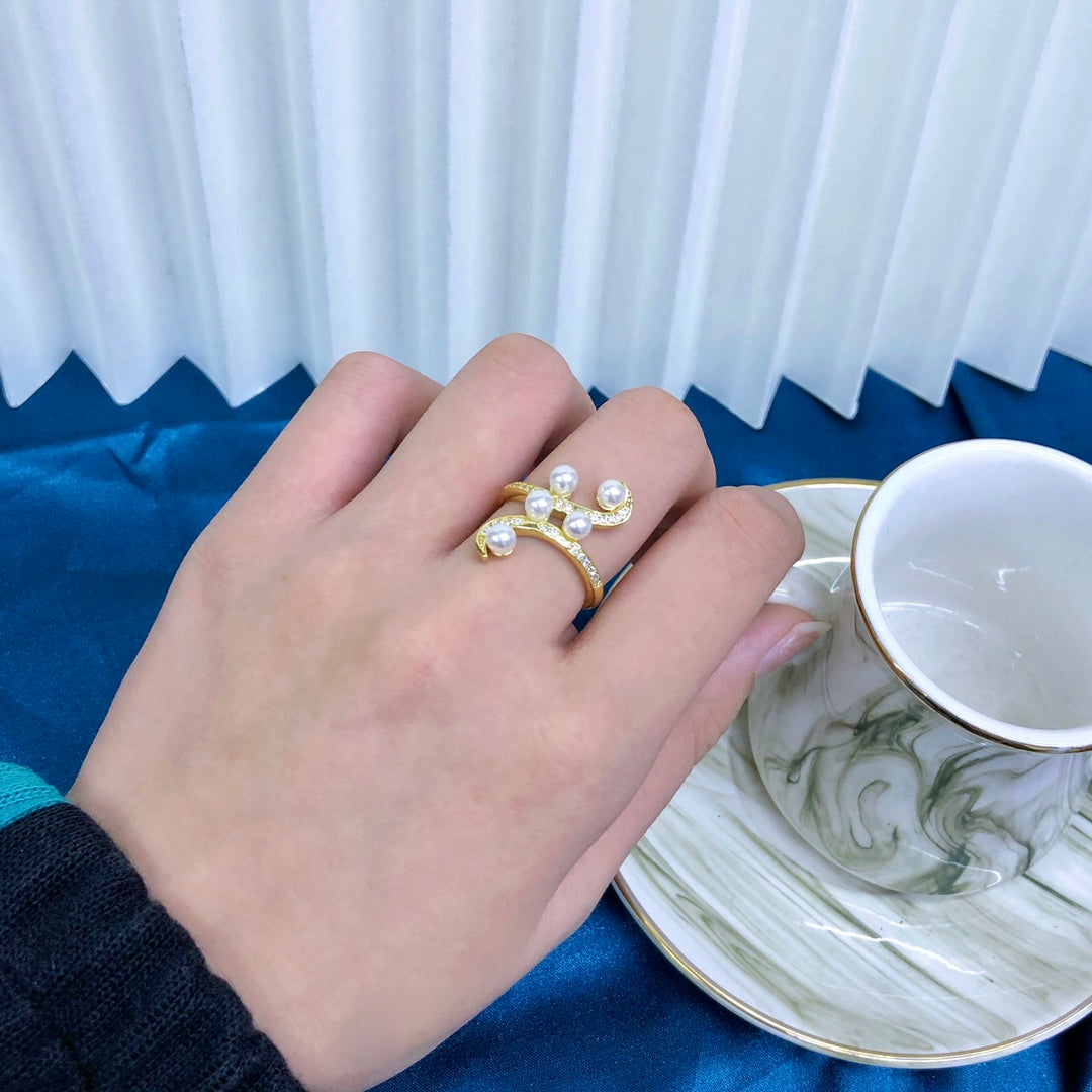 Ring 925 Sterling Silver Accessories 4mm (Pearls Not Included)