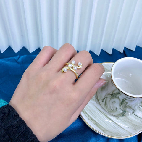 Ring 925 Sterling Silver Accessories 4mm (Pearls Not Included)