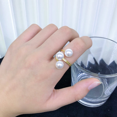 Wrap Ring 925 Sterling Silver Accessories 8mm (Pearls Not Included)