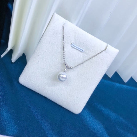 Pendant 925 Sterling Silver Accessories 9mm (Pearls Not Included)