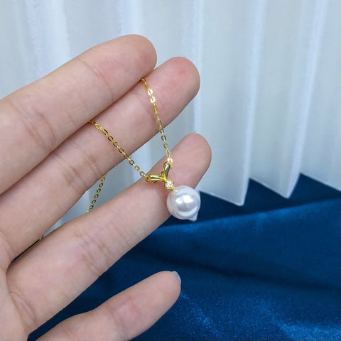 Pendant 925 Sterling Silver Accessories 9mm (Pearls Not Included)