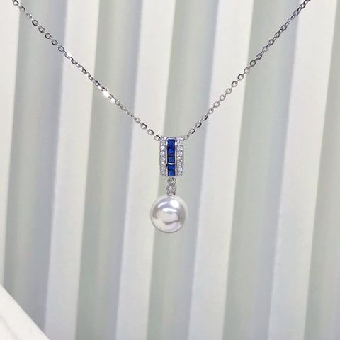 Pendant 925 Sterling Silver Accessories 8mm (Pearls Not Included)