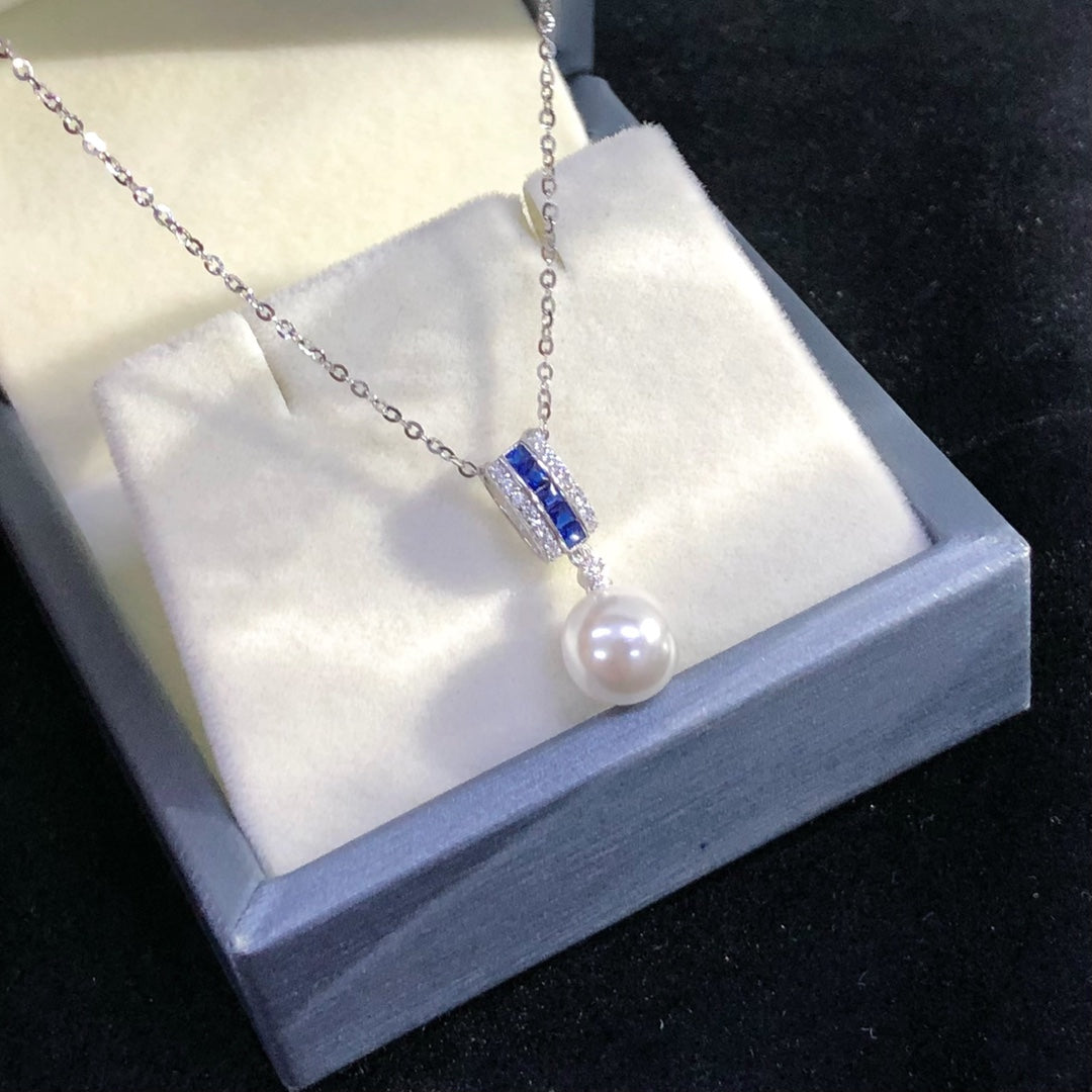Pendant 925 Sterling Silver Accessories 8mm (Pearls Not Included)