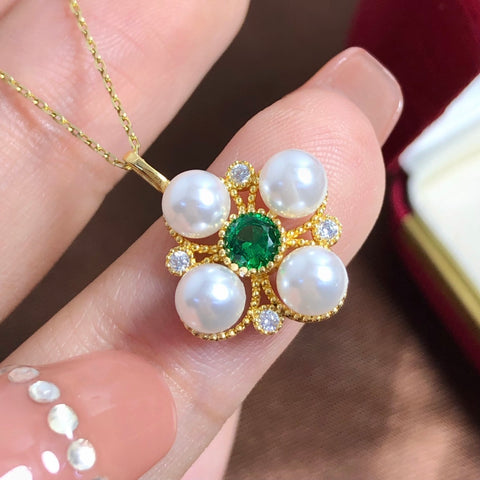 Pendant 925 Sterling Silver Accessories 5mm (Pearls Not Included)
