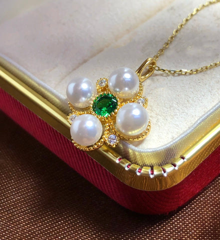 Pendant 925 Sterling Silver Accessories 5mm (Pearls Not Included)
