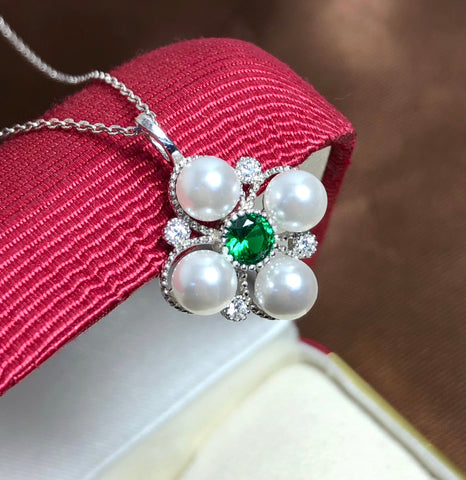 Pendant 925 Sterling Silver Accessories 5mm (Pearls Not Included)
