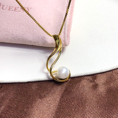 Pendant 925 Sterling Silver Accessories 6mm (Pearls Not Included)