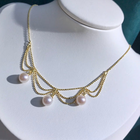 Necklace 925 Sterling Silver Accessories (Pearls Not Included)