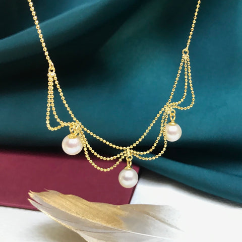 Necklace 925 Sterling Silver Accessories (Pearls Not Included)