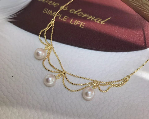 Necklace 925 Sterling Silver Accessories (Pearls Not Included)