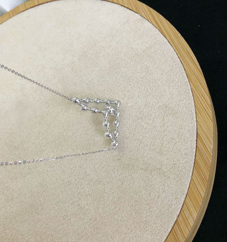 Necklace 925 Sterling Silver Accessories 3.8mm(Pearls Not Included)