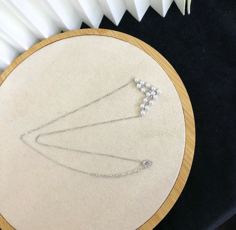 Necklace 925 Sterling Silver Accessories 3.8mm(Pearls Not Included)