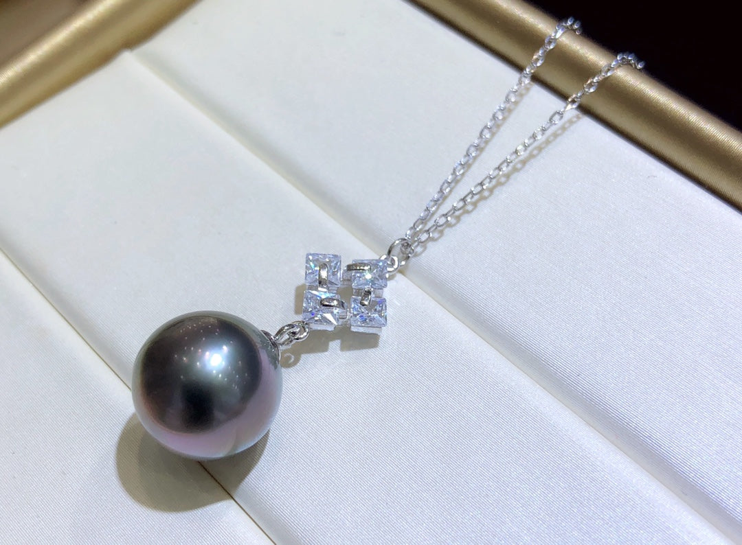 Necklace 925 Sterling Silver Accessories 11-12mm(Pearls Not Included)