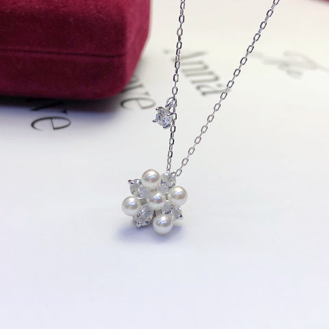 Necklace 925 Sterling Silver Accessories 3.5mm(Pearls Not Included)