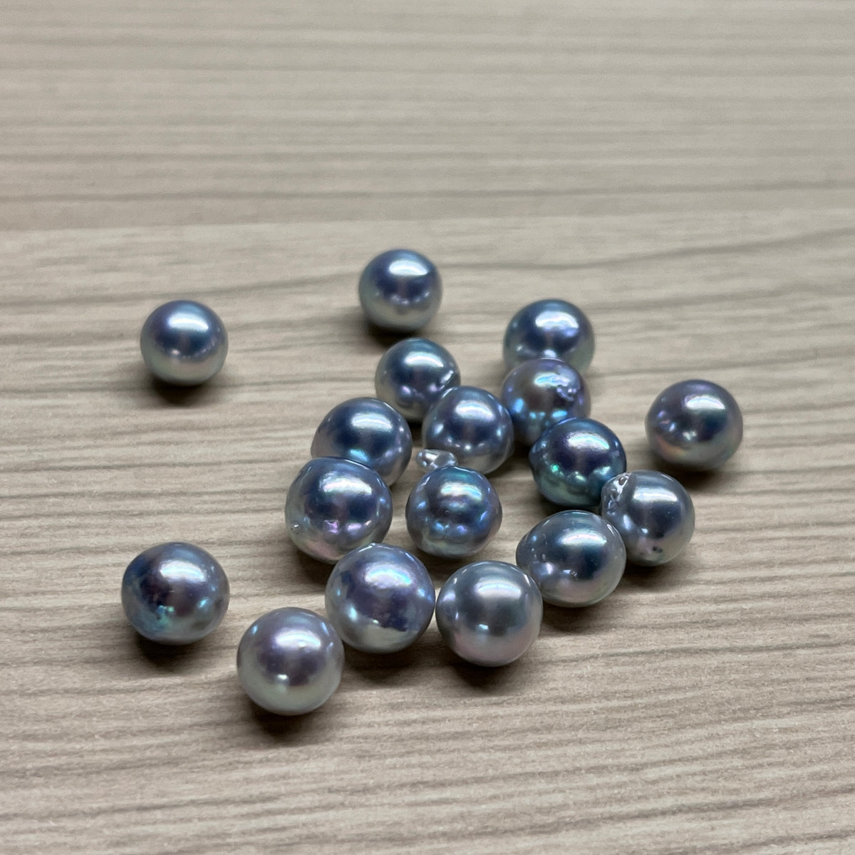 Baroque silver blue Akoya