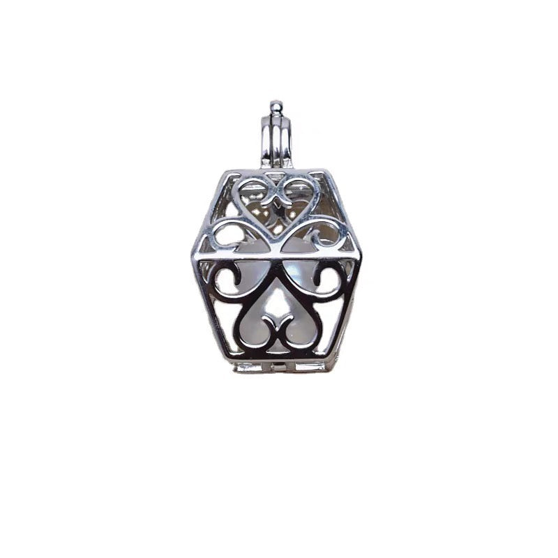 Halloween Wishing Tree Pendant Tree of Life Hollow Out DIY Pearl Cage（Not including the pearls）