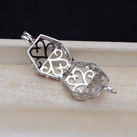 Halloween Wishing Tree Pendant Tree of Life Hollow Out DIY Pearl Cage（Not including the pearls）