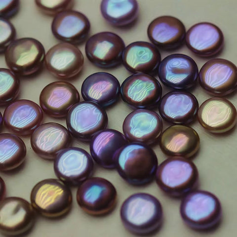 Button(1 Clam Include 3 Button Shape Freshwater Pearls）