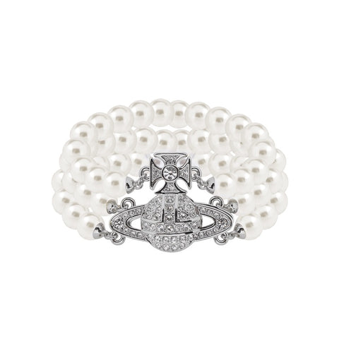 Triple White Freshwater Pearl Bracelet