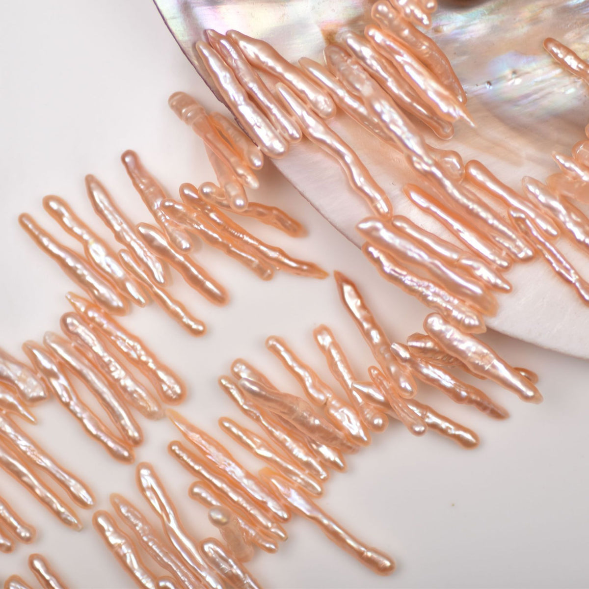Golden Chip(1 Clam Include 3 Golden Chip Shape Freshwater Pearls)
