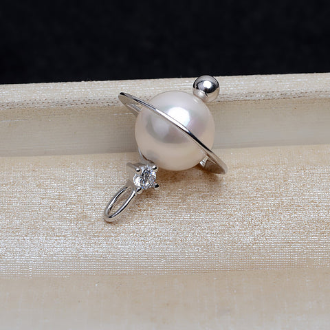 Globe Pendant 925 Sterling Silver Pearl Accessories 11-11.5mm (Pearls Not Included)