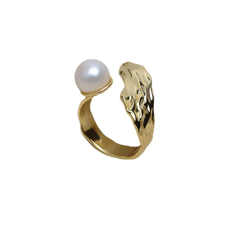 Shaped Ring 925 Sterling Silver Accessories 11-14mm (Pearls Not Included)