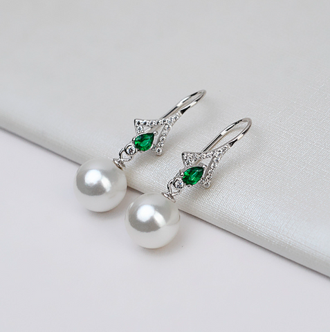 Green gem Earring