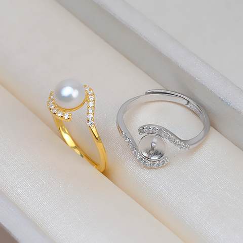 Double swirl Ring