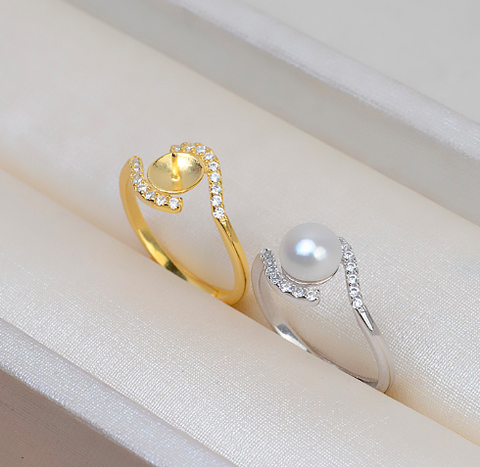 Double swirl Ring