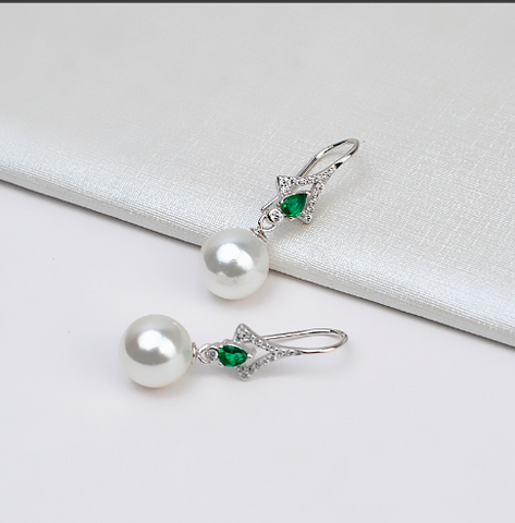 Green gem Earring
