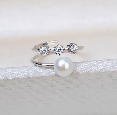 Three star open Ring