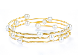 Pearl bracelet & bangle