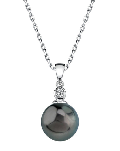 Tahitian South Sea Pearl & Diamond Michelle Necklace